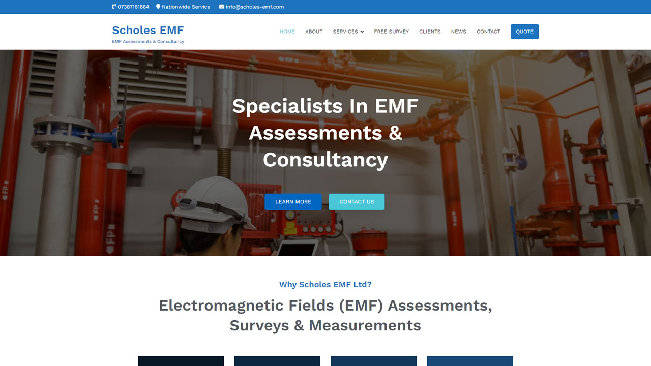 scholes-EMF-website-development